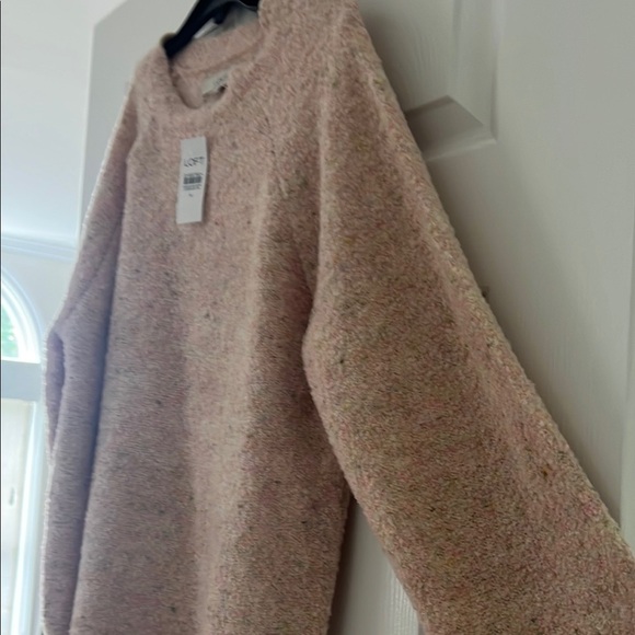 LOFT Soft Pink Crew Neck Sweater - Picture 3 of 9